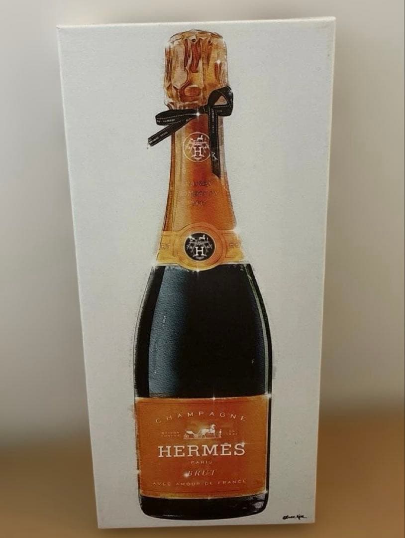 Oliver Gal　HERMES シャンパン 絵画