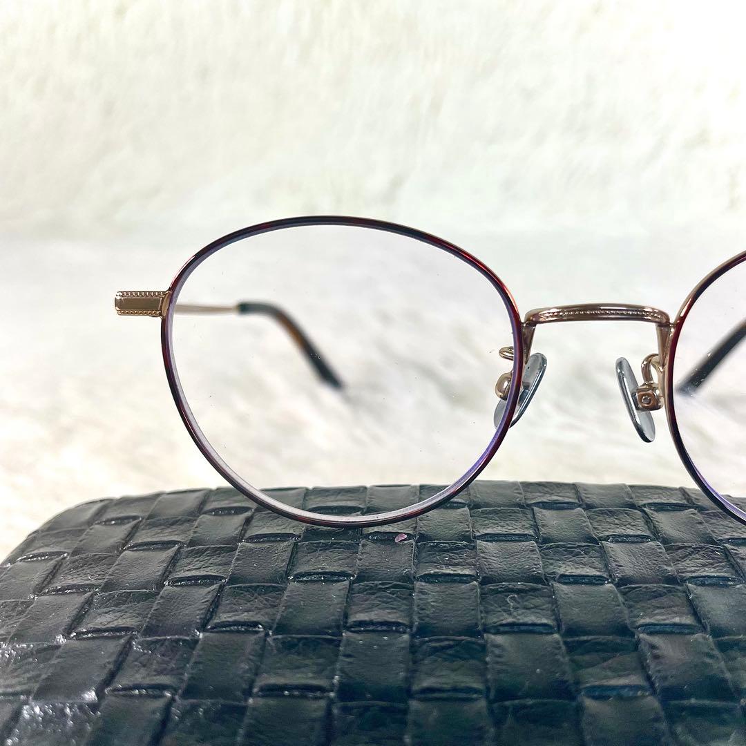 極美品　ミエルPro　メガネ・老眼鏡　MR002-TO　べっ甲柄ゴールドフレーム