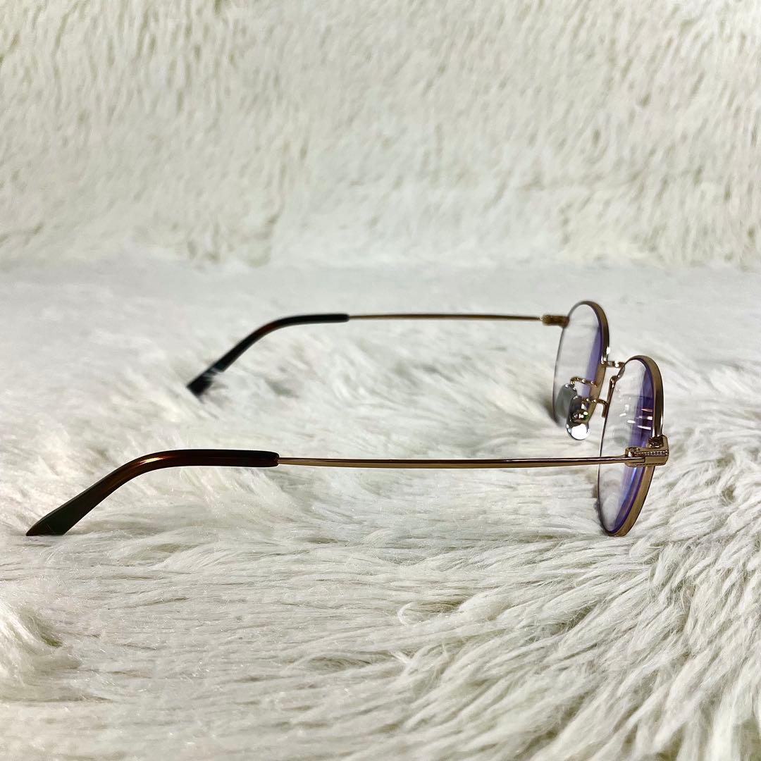 極美品　ミエルPro　メガネ・老眼鏡　MR002-TO　べっ甲柄ゴールドフレーム