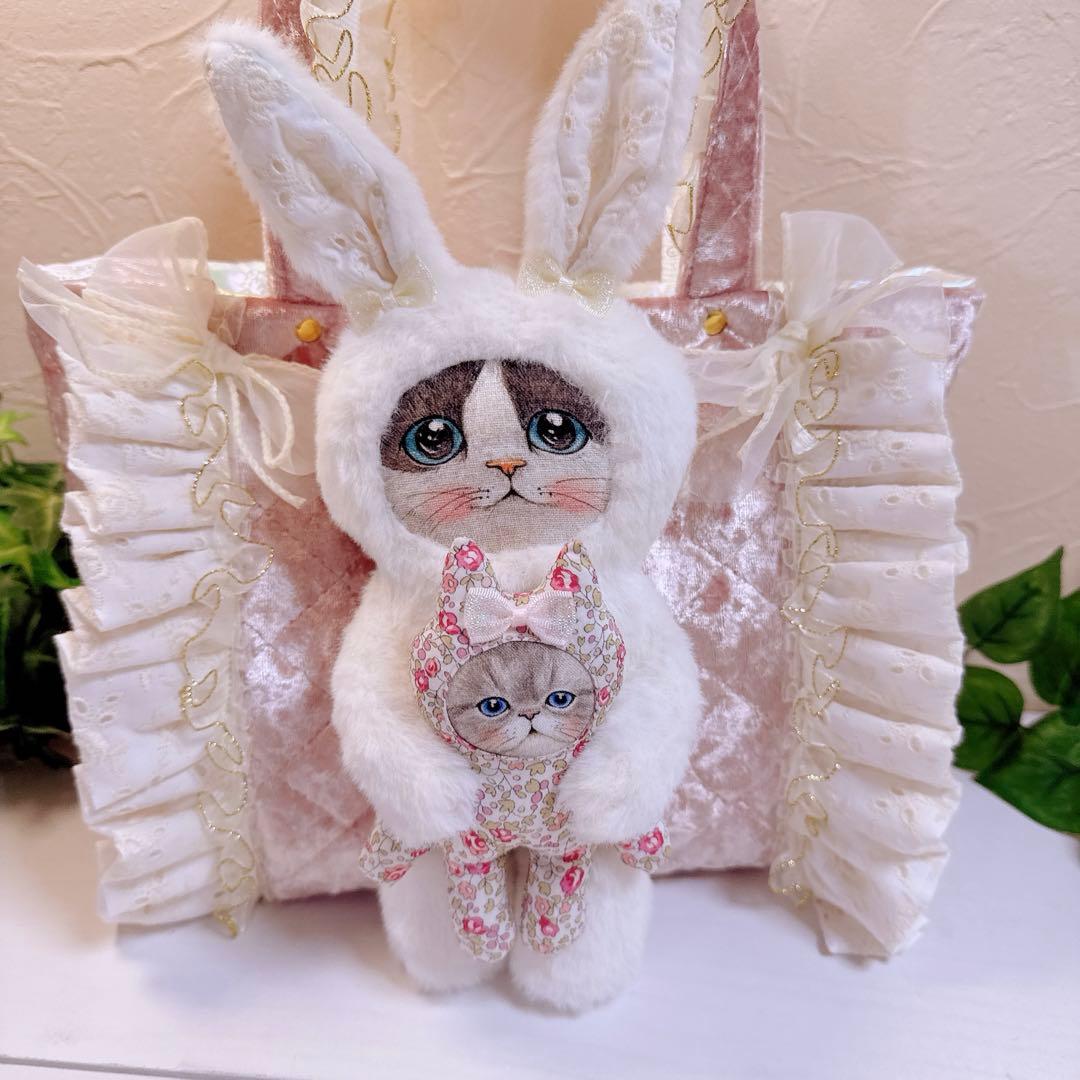 ☆*☆様 コヤンイサムチョン♡ミルクちゃんとルミちゃんのインド刺繍トートバッグ♡