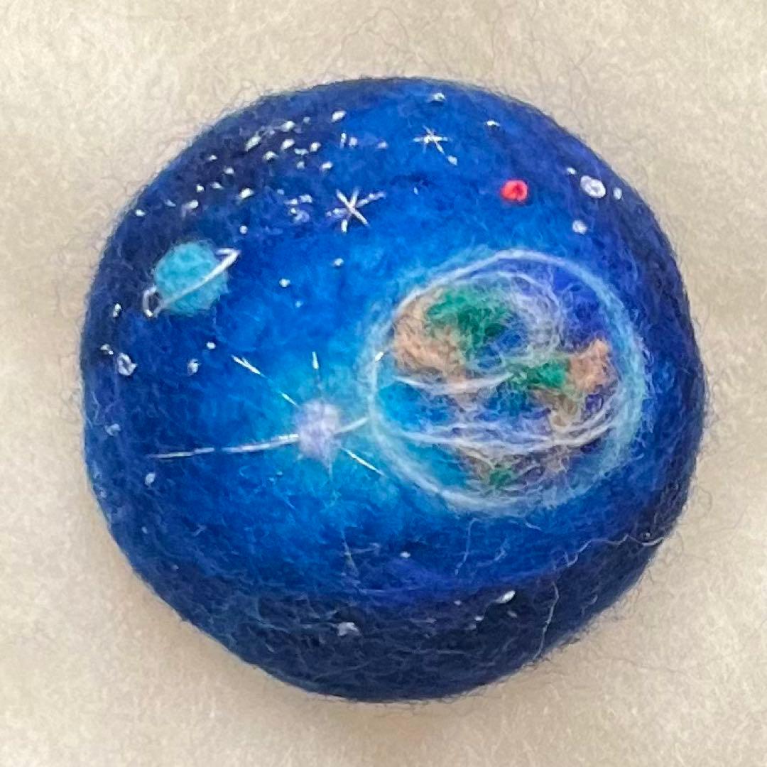 aqua 羊毛フェルトブローチ7点