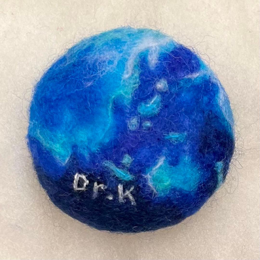 aqua 羊毛フェルトブローチ7点