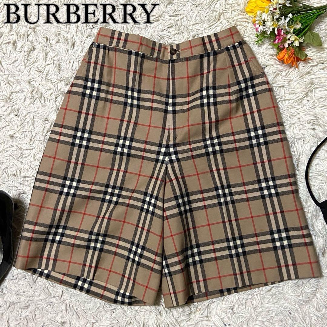 【美品】バーバリー ノバチェック ハーフパンツ ベージュ サイズM