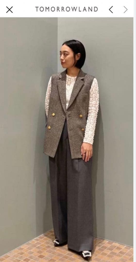 【まーくんまま専用】MACPHEE ダブルブレスト ツイードベスト