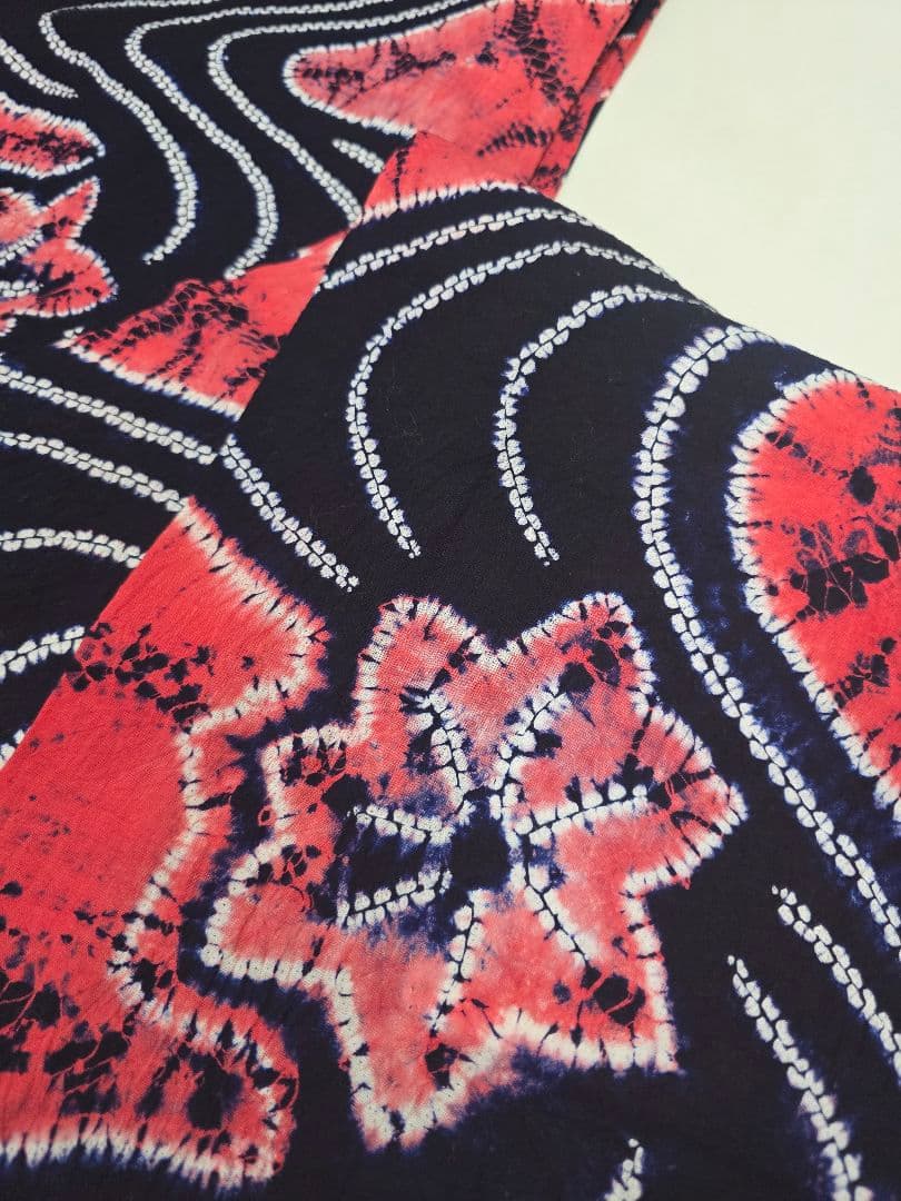 【24時間以内発送】 夏物 浴衣 有松鳴海絞り 新品未使用 竜田川 綿