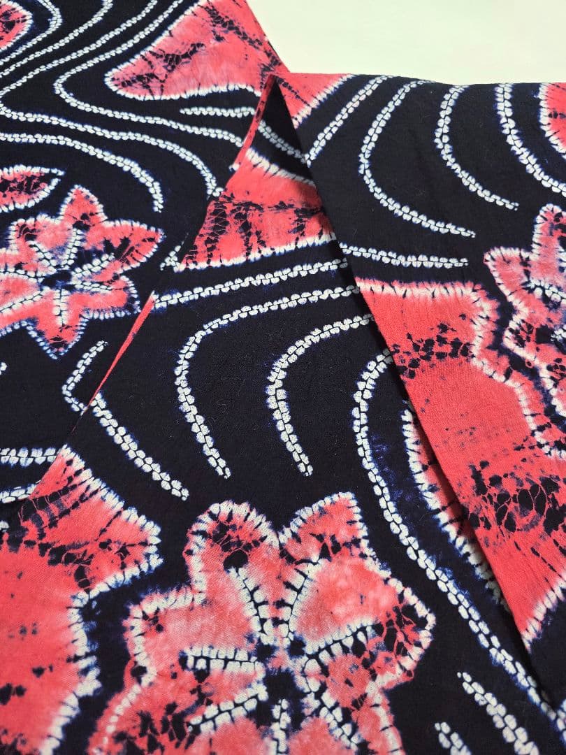 【24時間以内発送】 夏物 浴衣 有松鳴海絞り 新品未使用 竜田川 綿