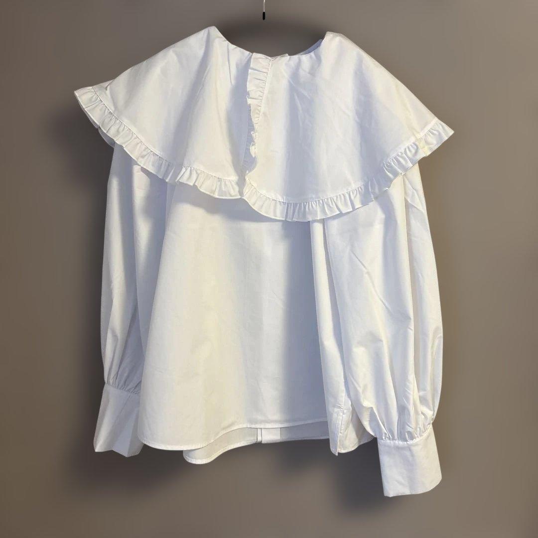 JEANASIS JOL 2wayフリルBIGカラーブラウス