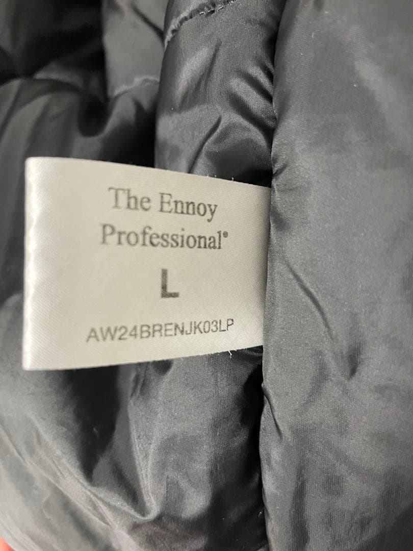 あ*た様 極美品★エンノイ★プロフェッショナルパデットジャケット★黒L