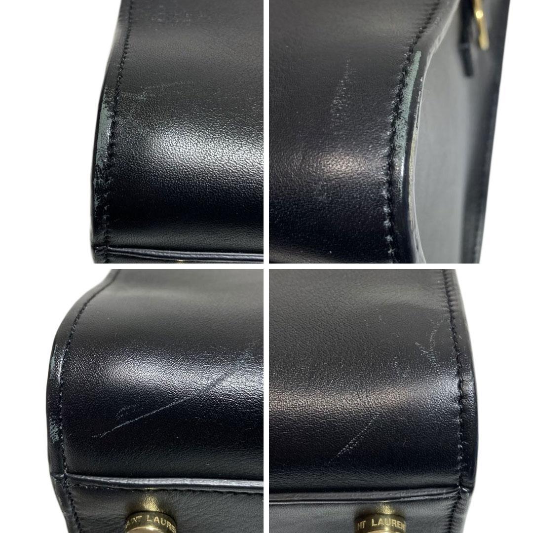 SAINT LAURENT サンローラン ベイビーカバス ブラック ハンドバッグ
