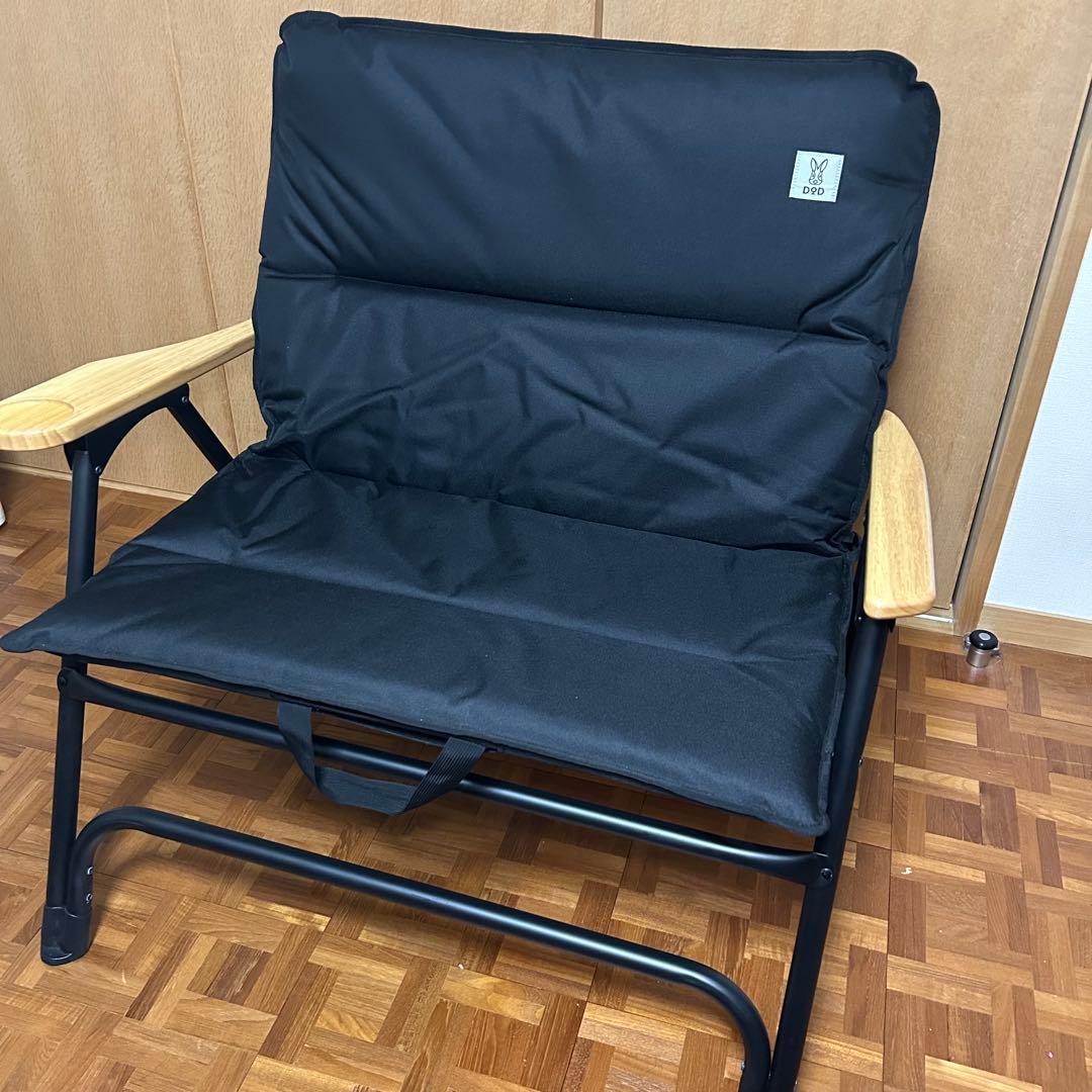 DOD オヤコチェア　ブラック 折りたたみチェア キャンプ　ベンチ