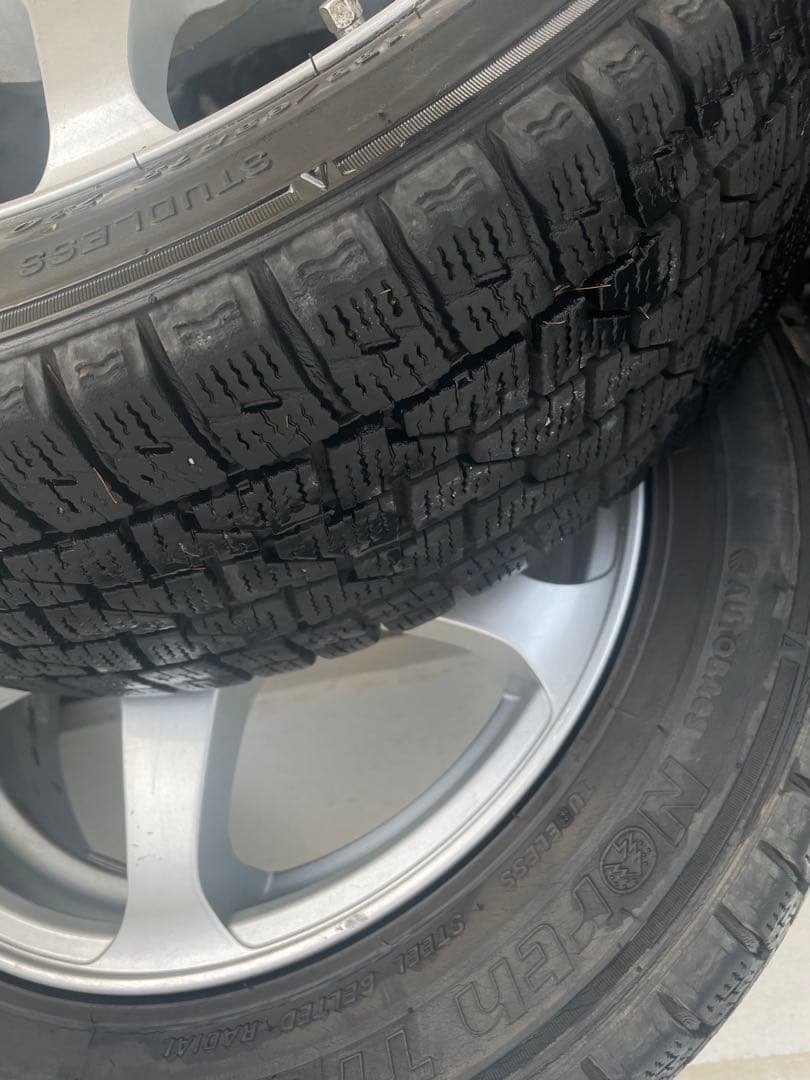 スタッドレスタイヤ、ホイールセット155/65/13