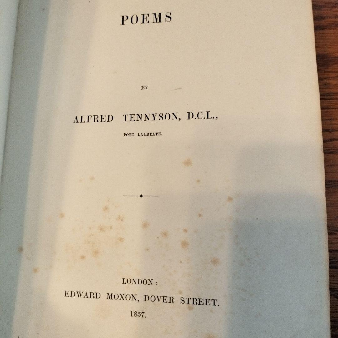 アート・デザイン・音楽 POEMS BY ALFRED TENNYSON