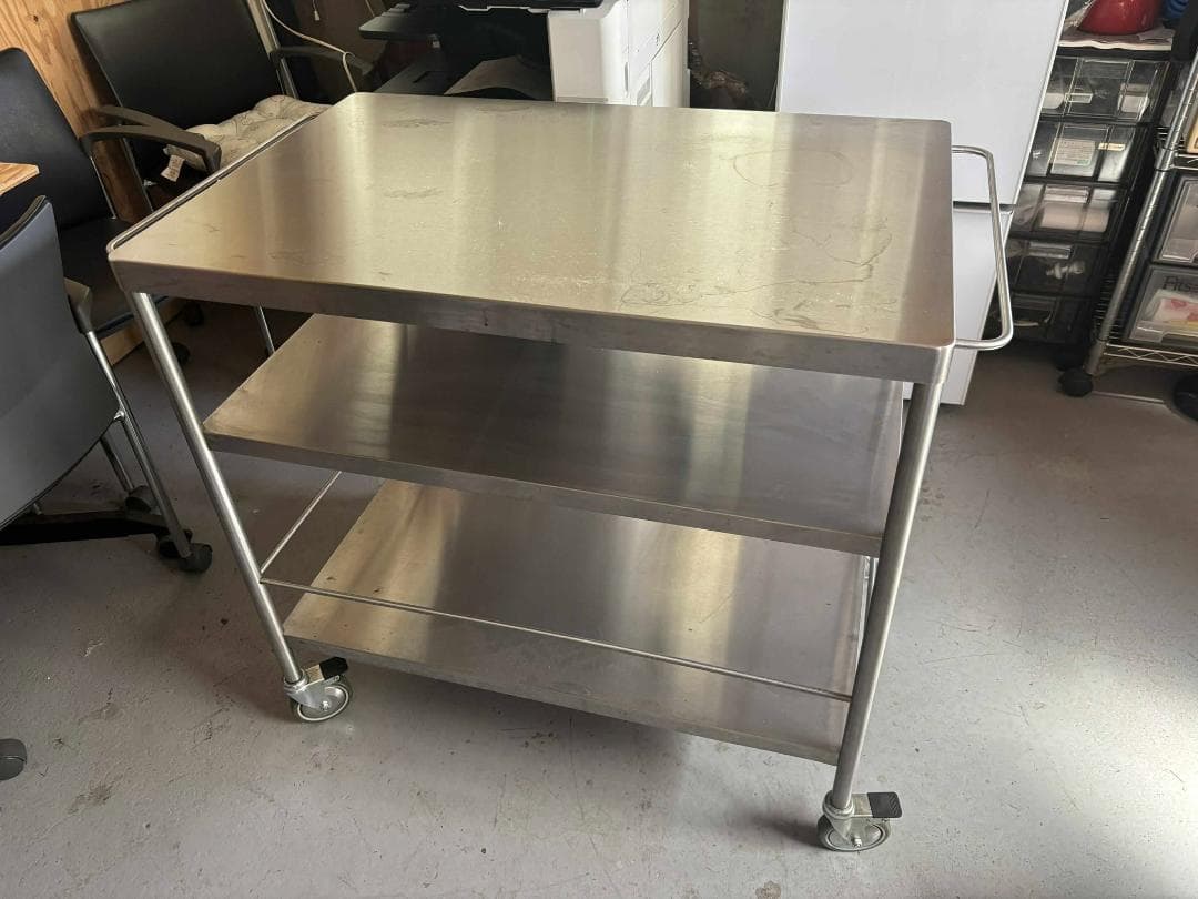 ぴかるーたん IKEA FLYTTA フリッタキャスター付 ステンレス