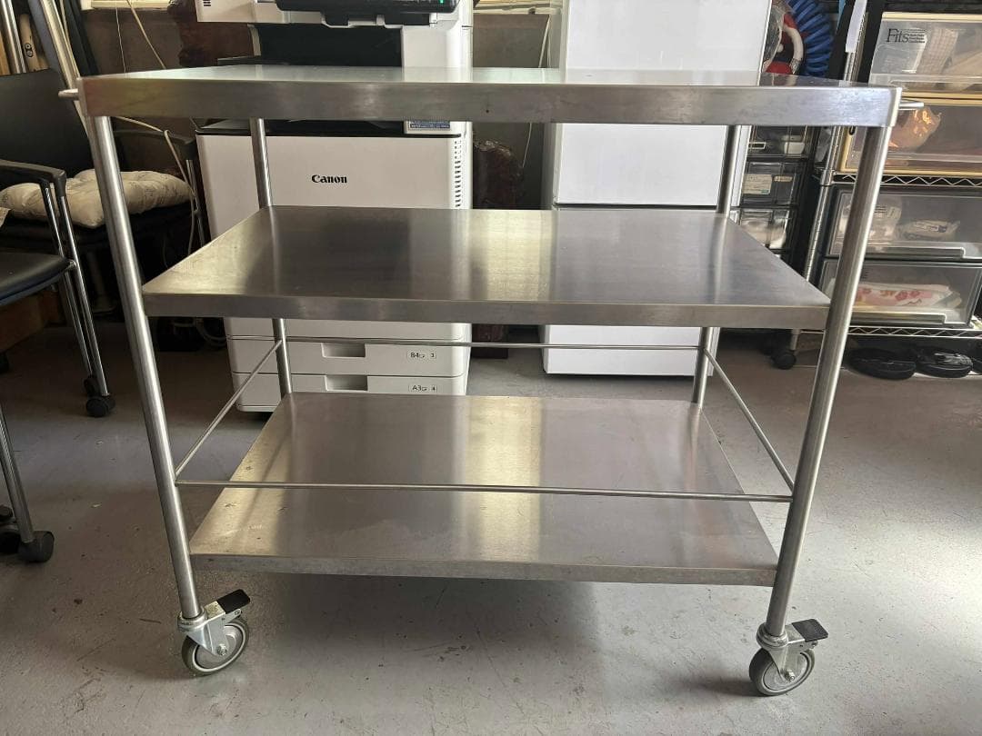 ぴかるーたん IKEA FLYTTA フリッタキャスター付 ステンレス