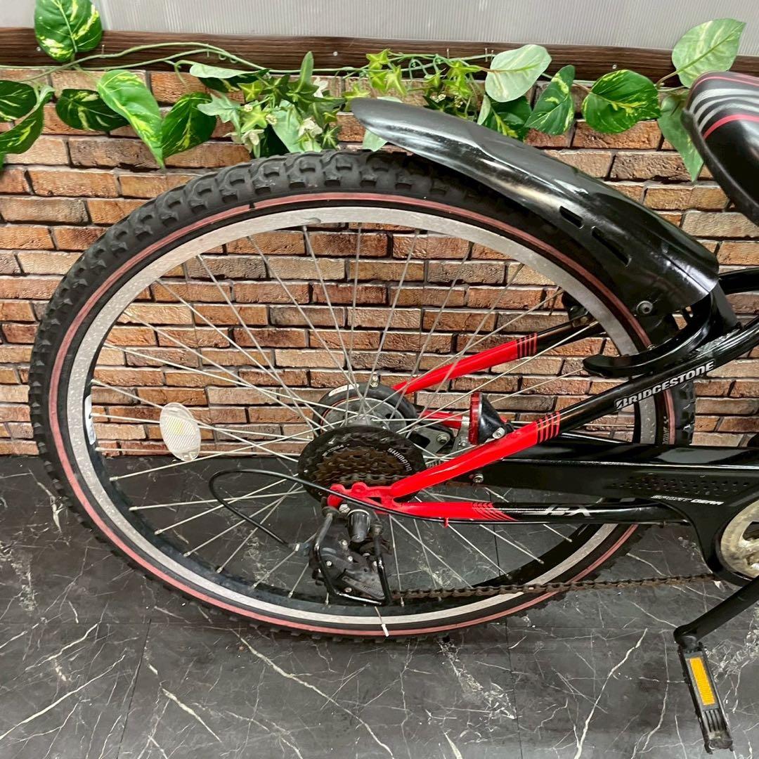 【90】子供用自転車 子供車ブリヂストン EX ブラック 26インチ 変速付き