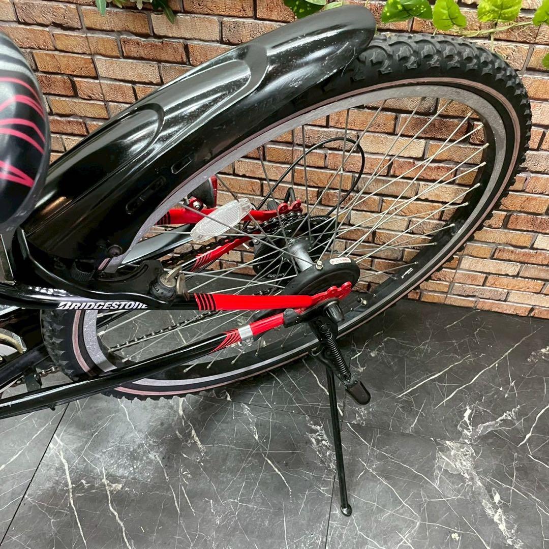 【90】子供用自転車 子供車ブリヂストン EX ブラック 26インチ 変速付き