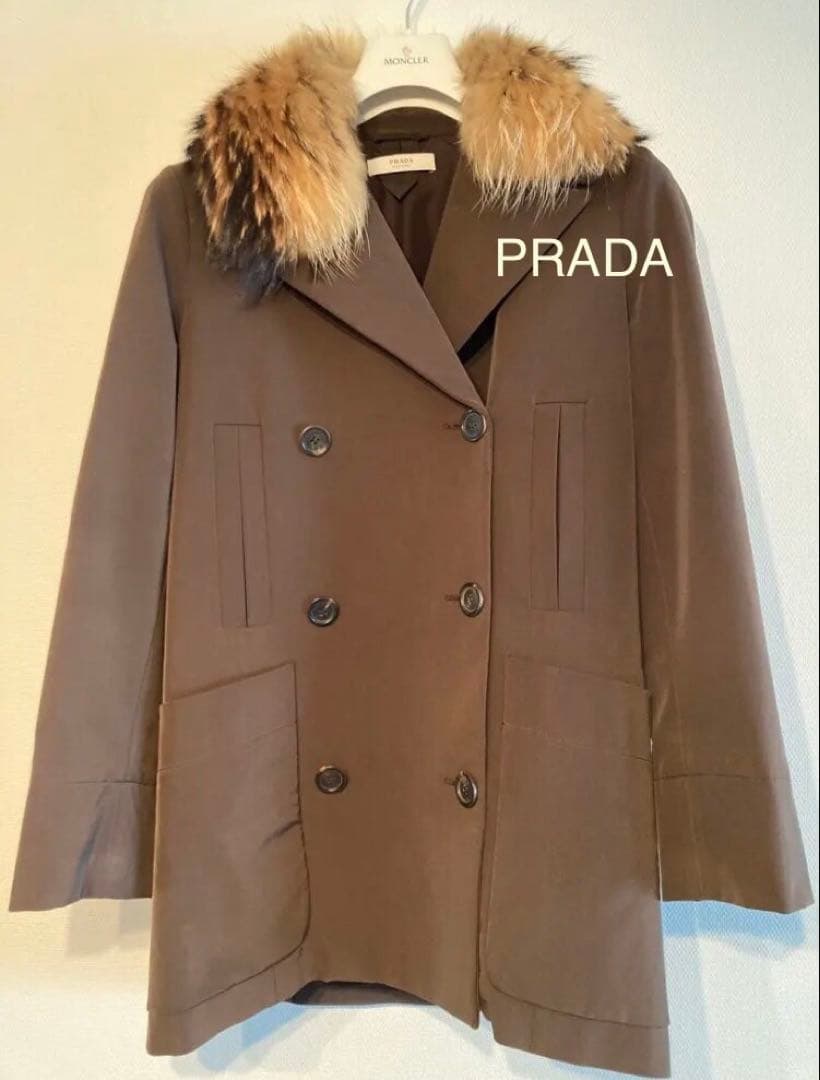PRADA プラダ ファー付きジャケット サイズ40