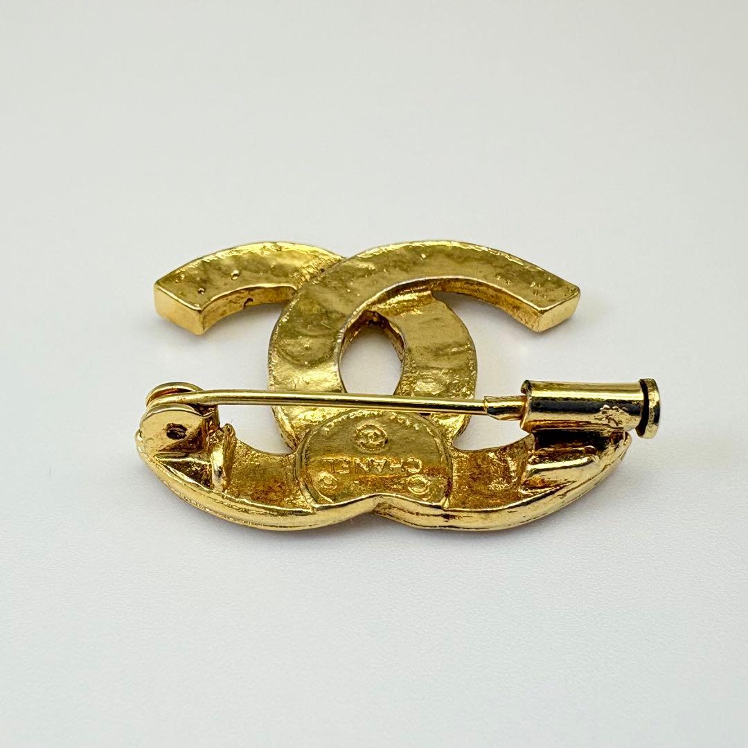 CHANEL シャネル ブローチ ココマーク ラインストーン ヴィンテージ