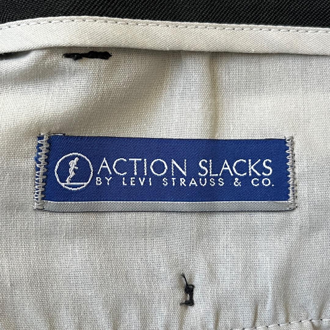 リーバイス アクション スラックス ボトム W32 00s 古着 黒 17789