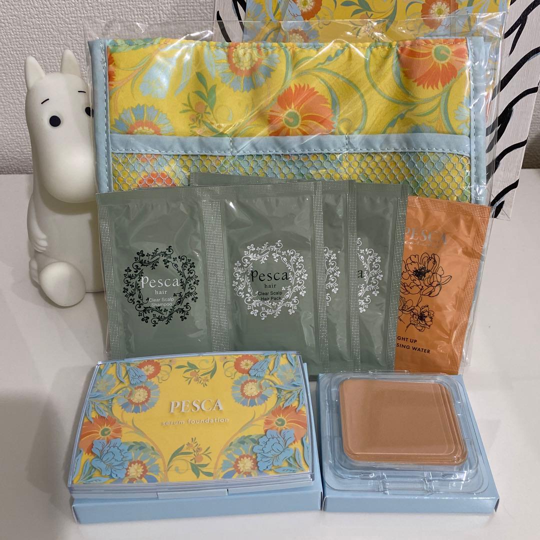 ❤︎【PESCA】ファンデーションフルセット（inバック・レフィル・サンプル付き）