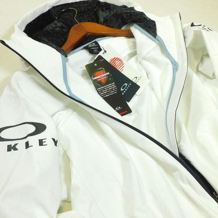 Yanagi 新品 オークリー フーディージップジャケット XL 白 撥水