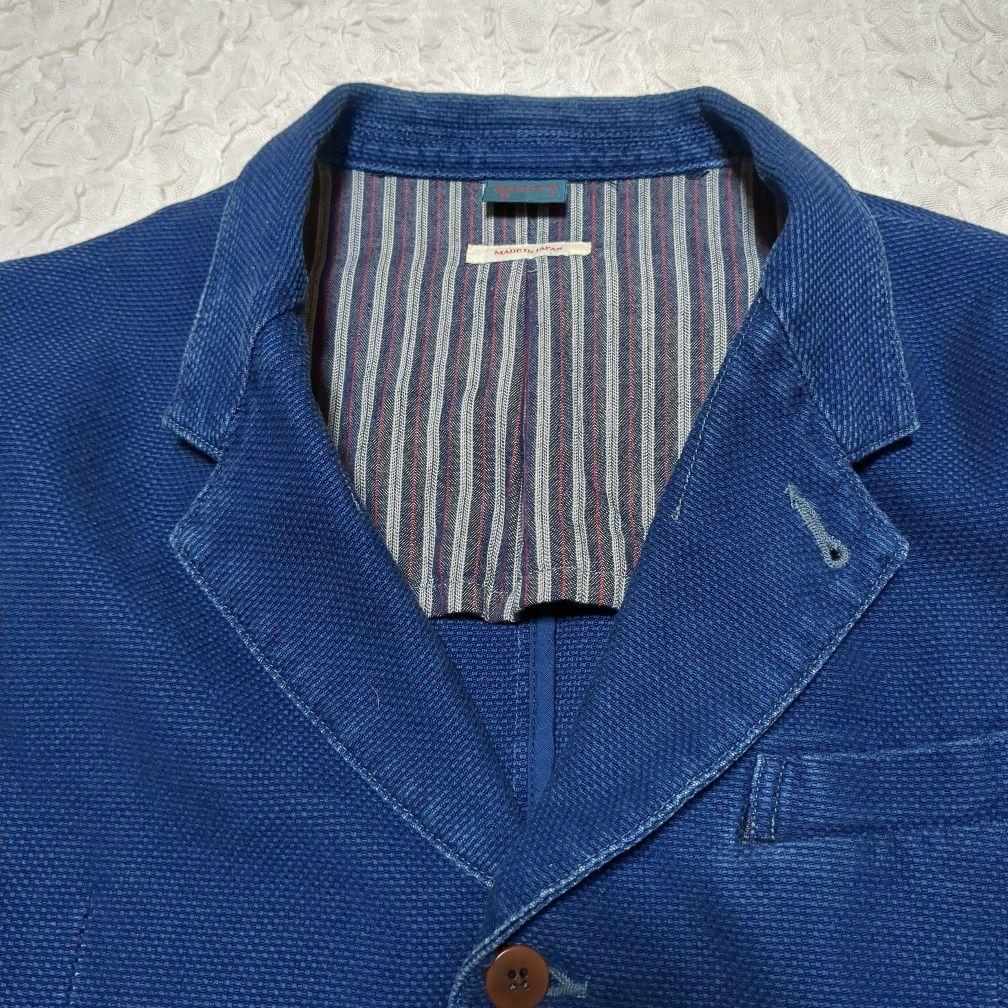 備中倉敷工房 エターナル 93217 刺し子 テーラードジャケット L