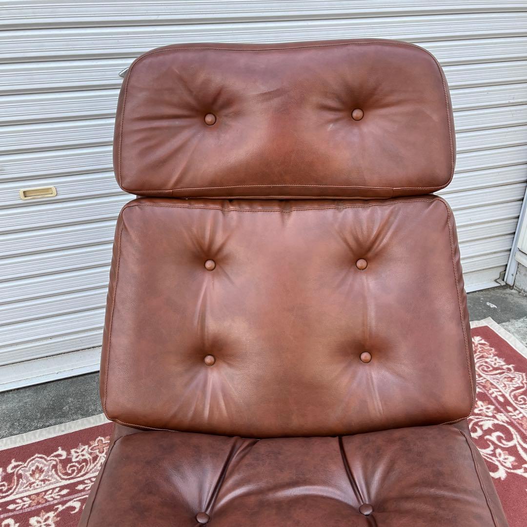 ミッドセンチュリー当時物◾️チトセ ラウンジソファー ラウンジチェア 茶ブラウン