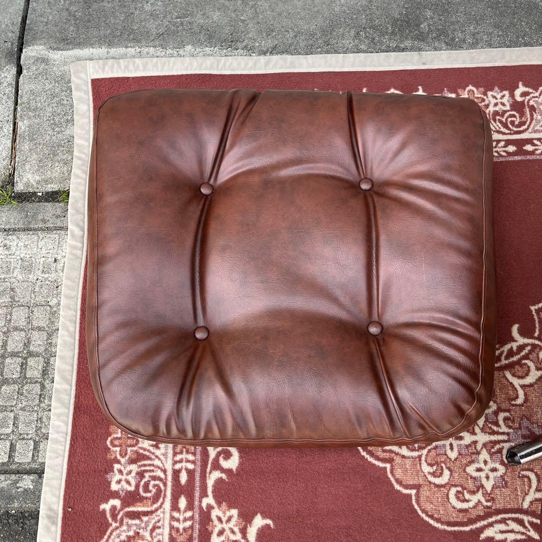 ミッドセンチュリー当時物◾️チトセ ラウンジソファー ラウンジチェア 茶ブラウン