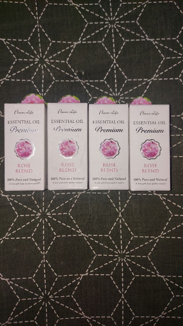 エッセンシャルオイル プレミアム ローズブレンド 4本セット