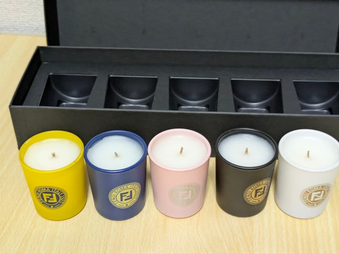 【未使用】FENDI フェンディ アロマキャンドル 5個セット レア