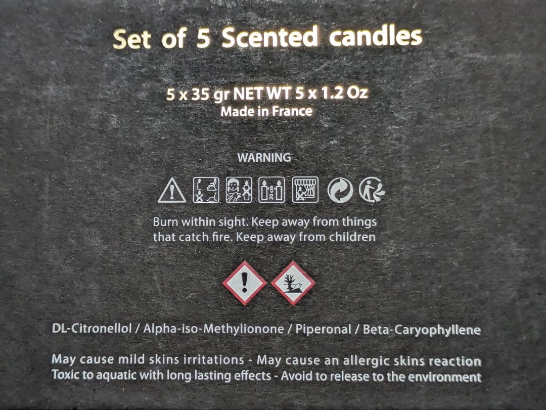 【未使用】FENDI フェンディ アロマキャンドル 5個セット レア