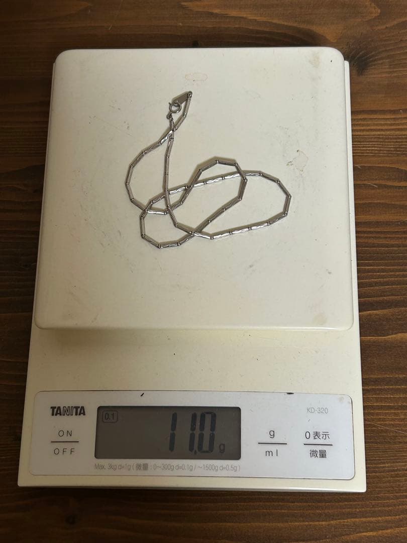 Pt850 ネックレスチェーン　11.0g 42cm