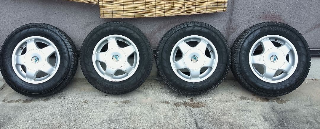 145R12 6PR LT・スタッドレスタイヤ・アルミホイール・2本のみ・1/2