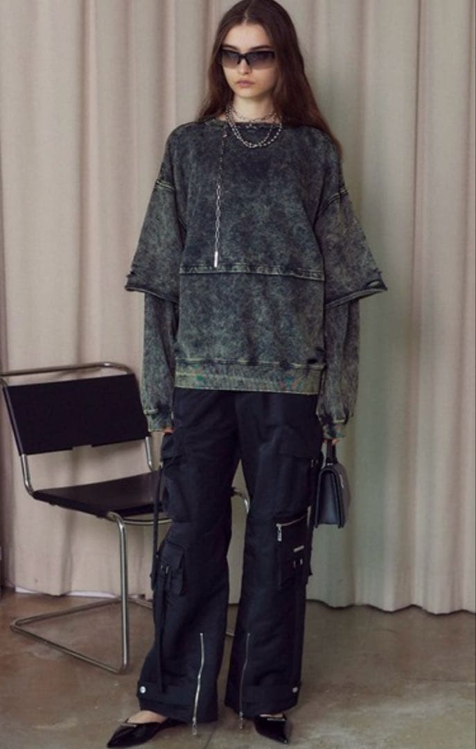 パンツ PRANK PROJECT Many Pocket Zip Pants 36