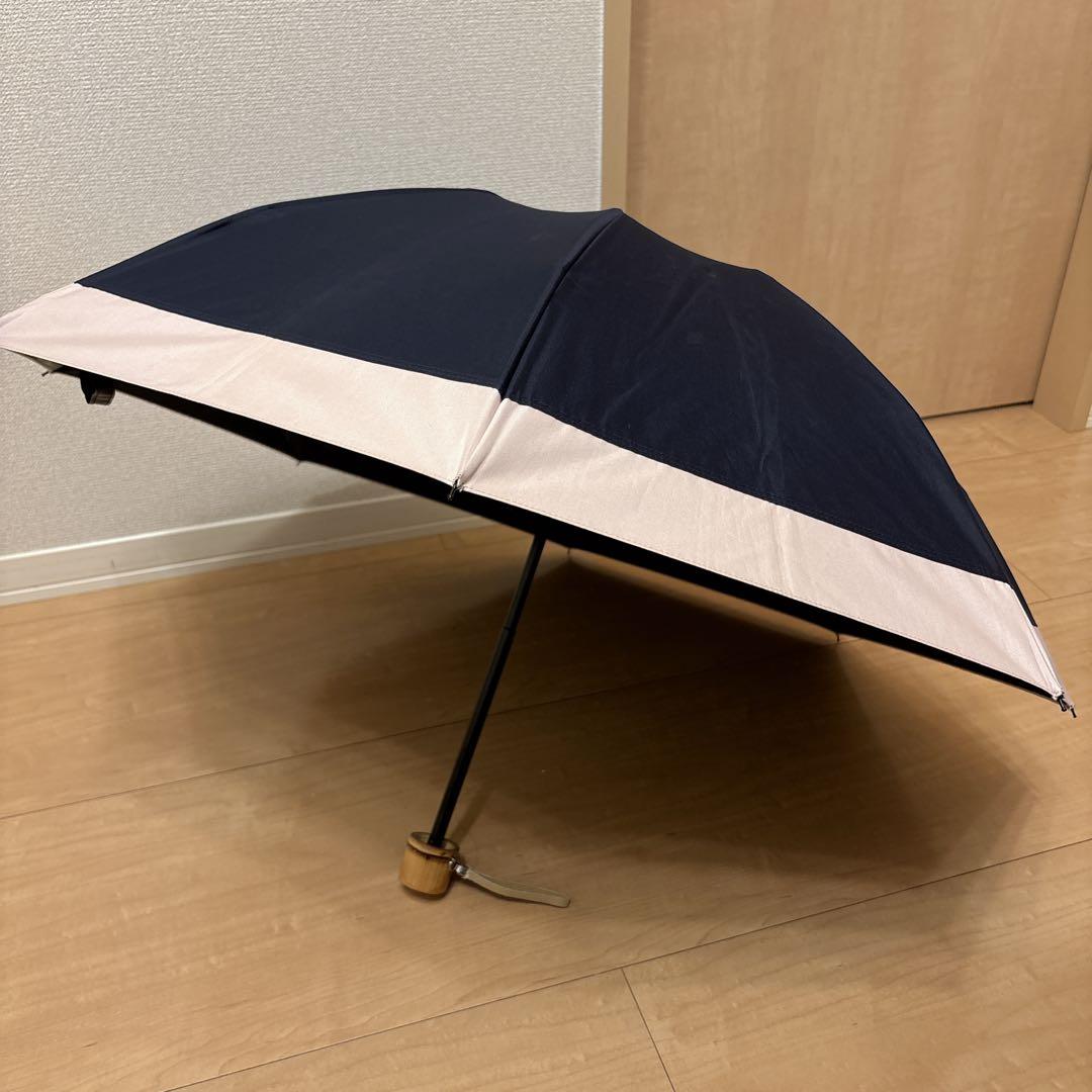 芦屋ロサブラン　三段折り畳み　日傘　完全遮光 100% 遮熱 RoseBlanc