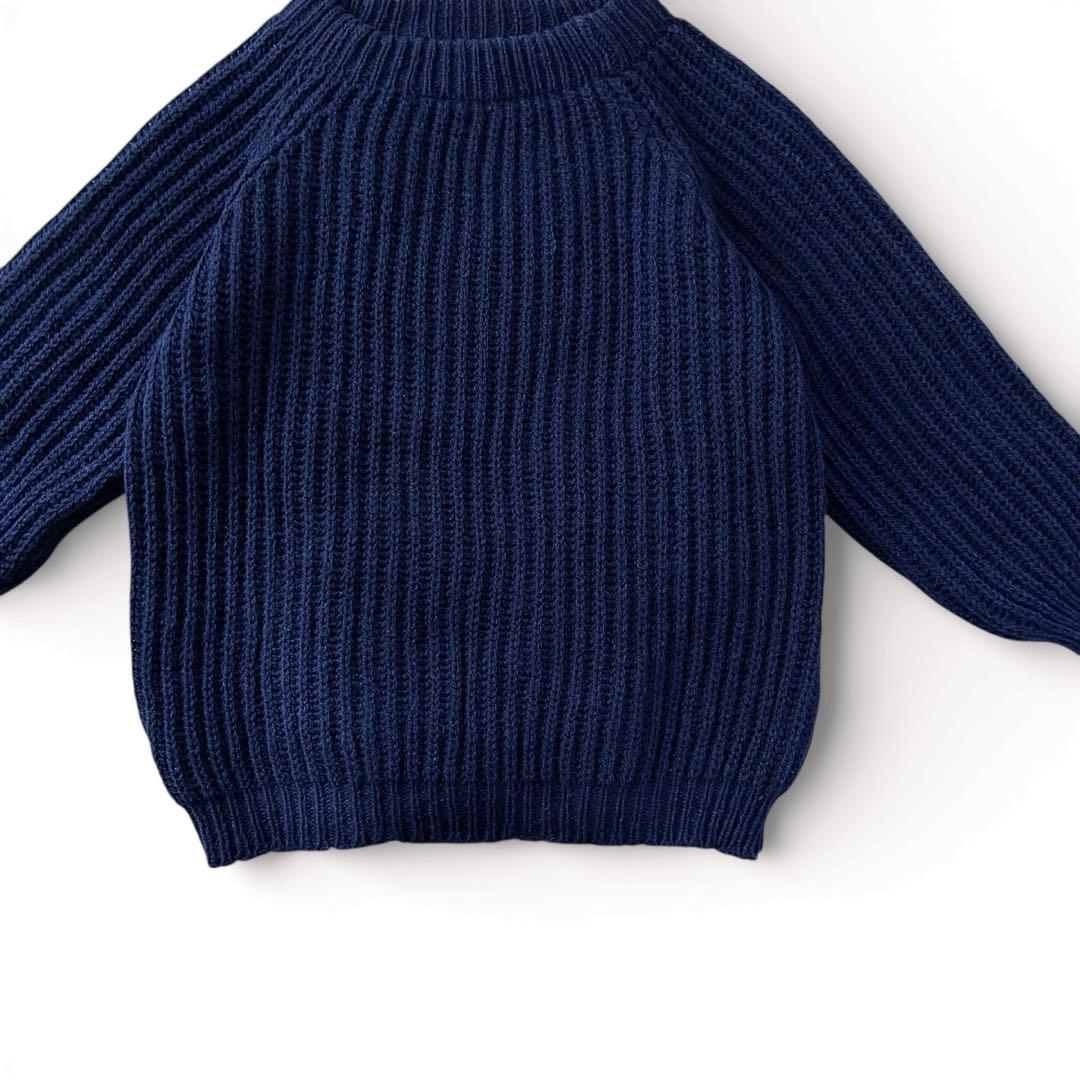 80s Gaeltarra リブ 畦編み ウール セーター アイルランド製