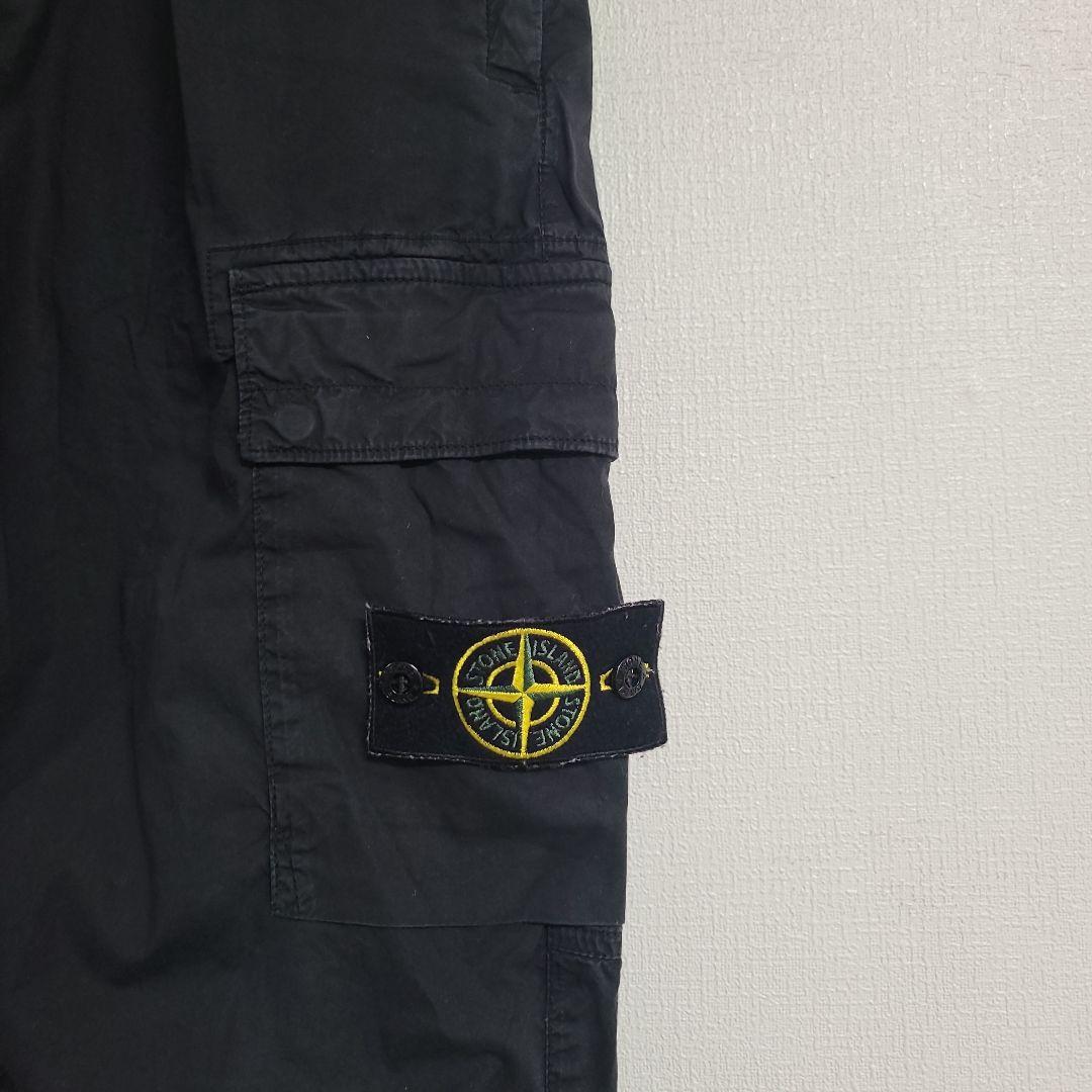 stone ストーンアイランド ブラックカーゴパンツ W29 S