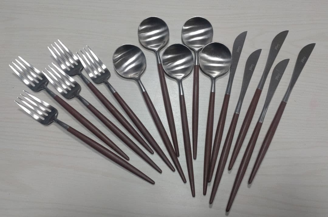 【中古】Cutipolカトラリー(デザート用ナイフ・フォーク・スプーン)