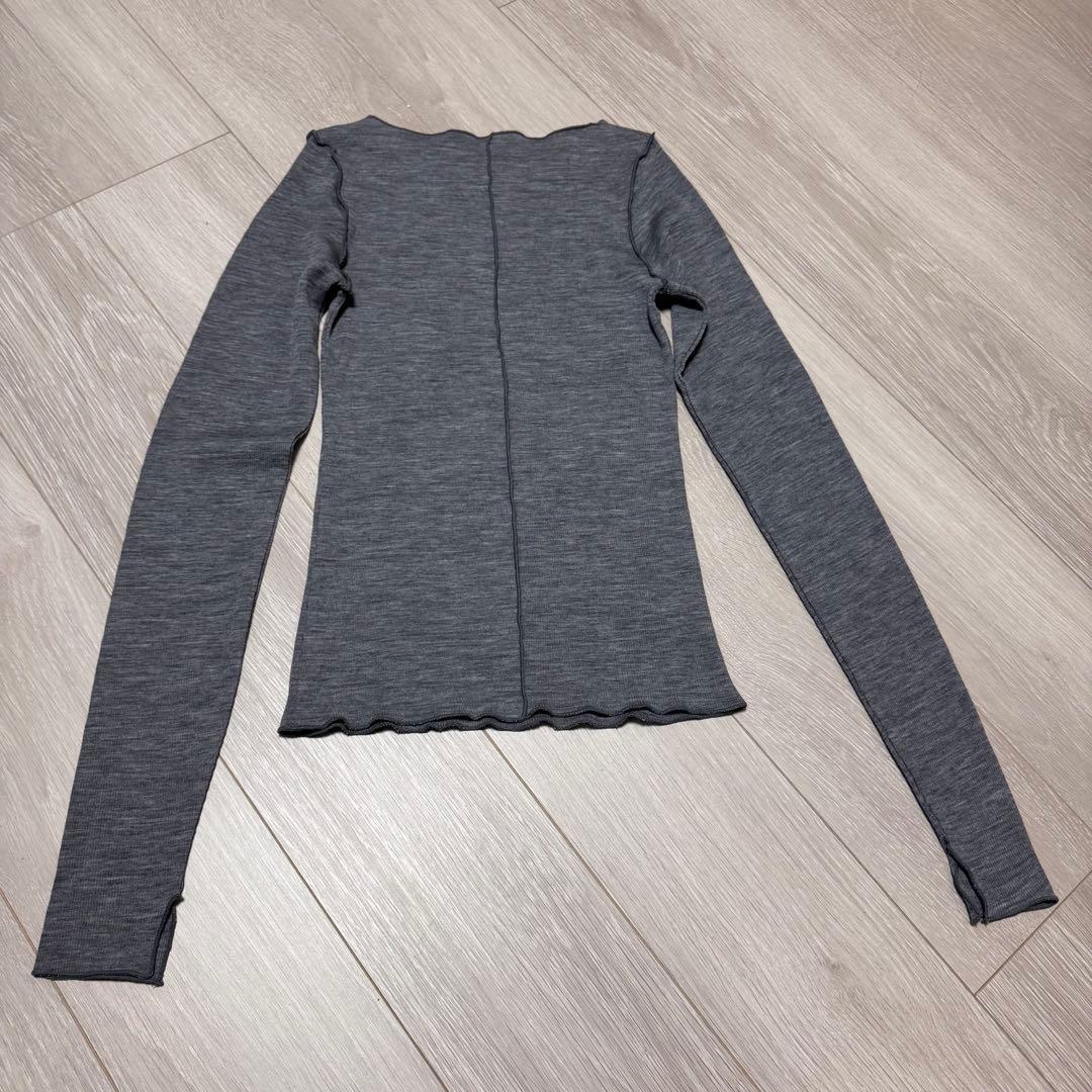 plage super100s Jersey boat/N プルオーバ　グレー