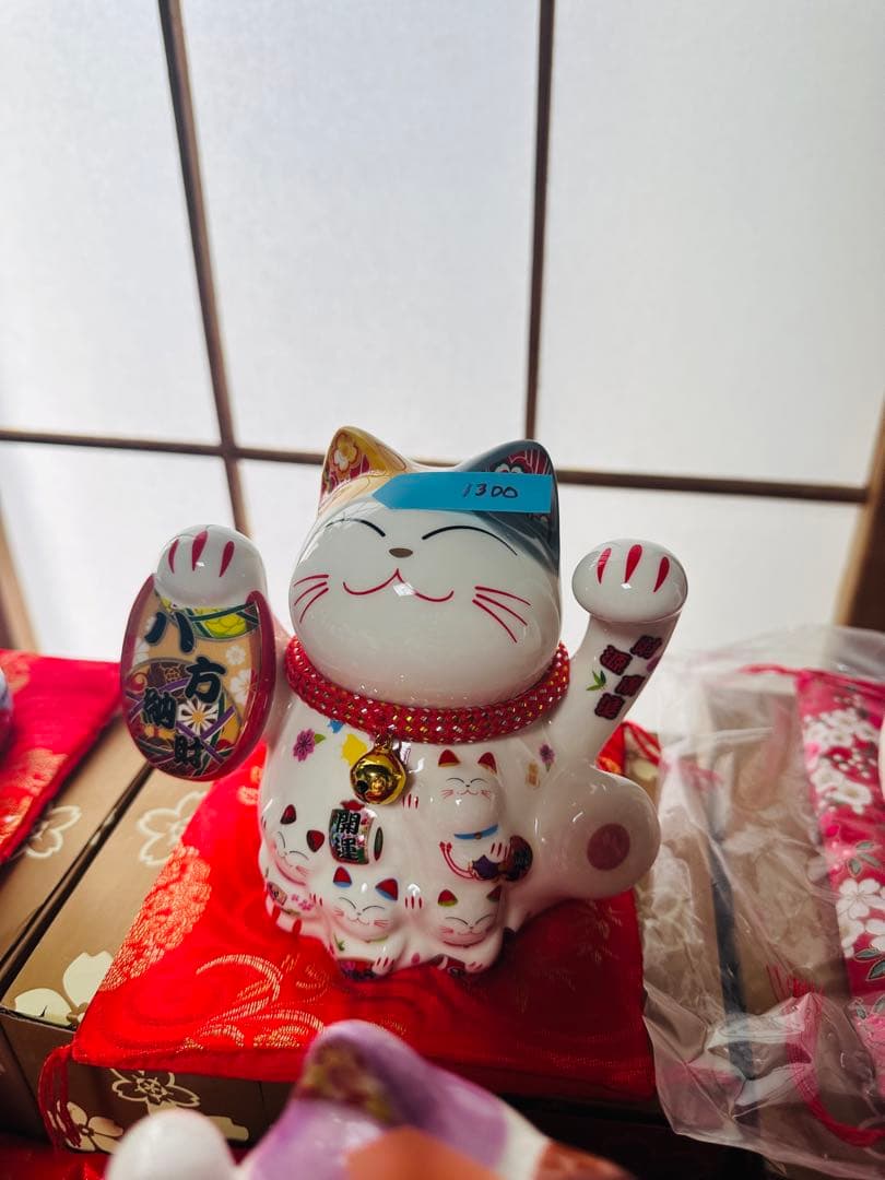 招き猫 陶器製 多種類セット