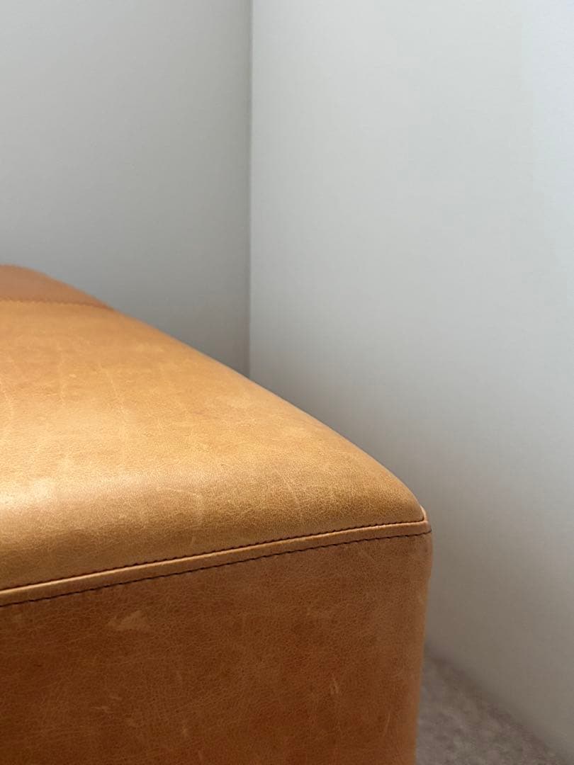 [まめ］　心石工芸　レザーオットマン　クアトロ