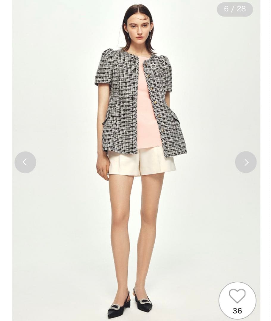 CELFORD♡ベルト付きハイウエストショートパンツ　IVR 36