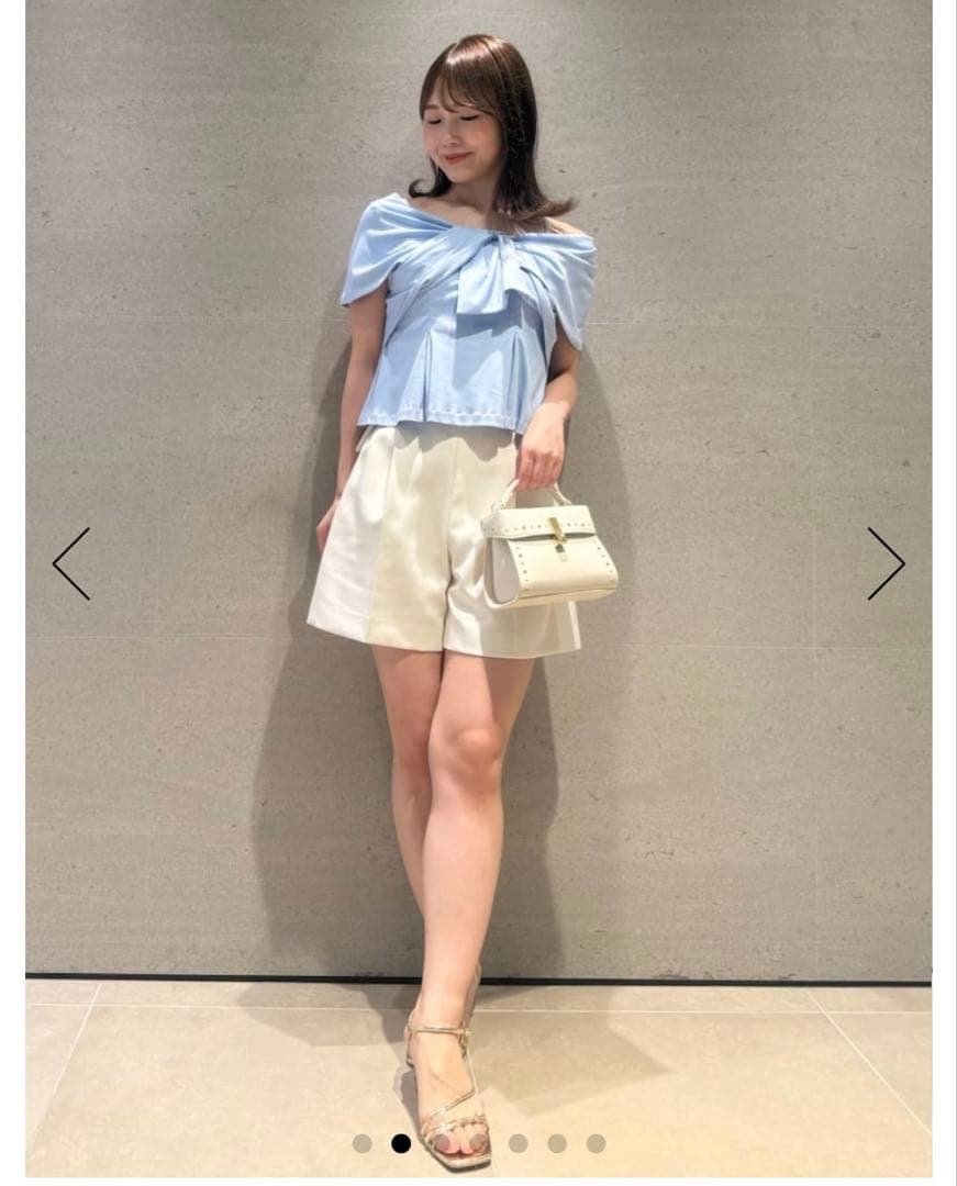 CELFORD♡ベルト付きハイウエストショートパンツ　IVR 36