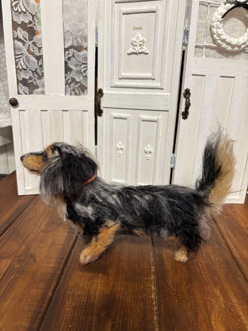 羊毛フェルト　ダックス　panda