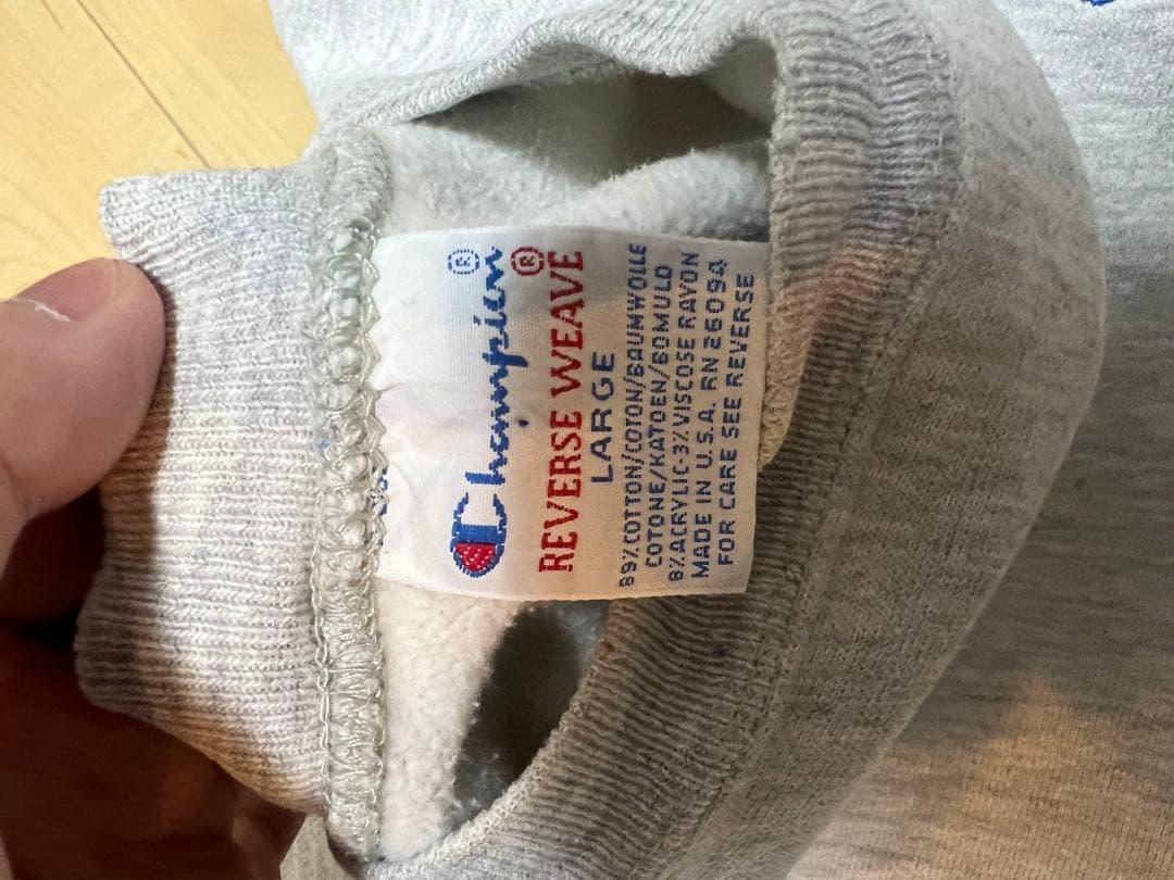 90s Champion チャンピオン リバースウィーブ　usa製 グレー　L
