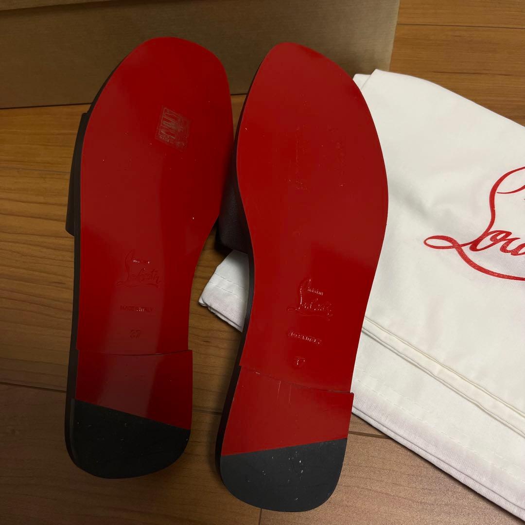 Christian Louboutin サンダル 37 ブラック