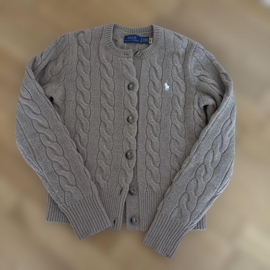 POLO RALPH LAUREN ケーブルニットカーディガン XS