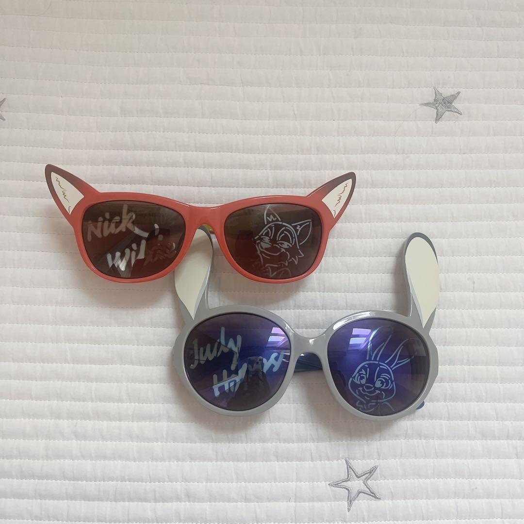 【匿名配送】東京ディズニーリゾート公式グッズ-ニック,ジュディ-サングラスセット