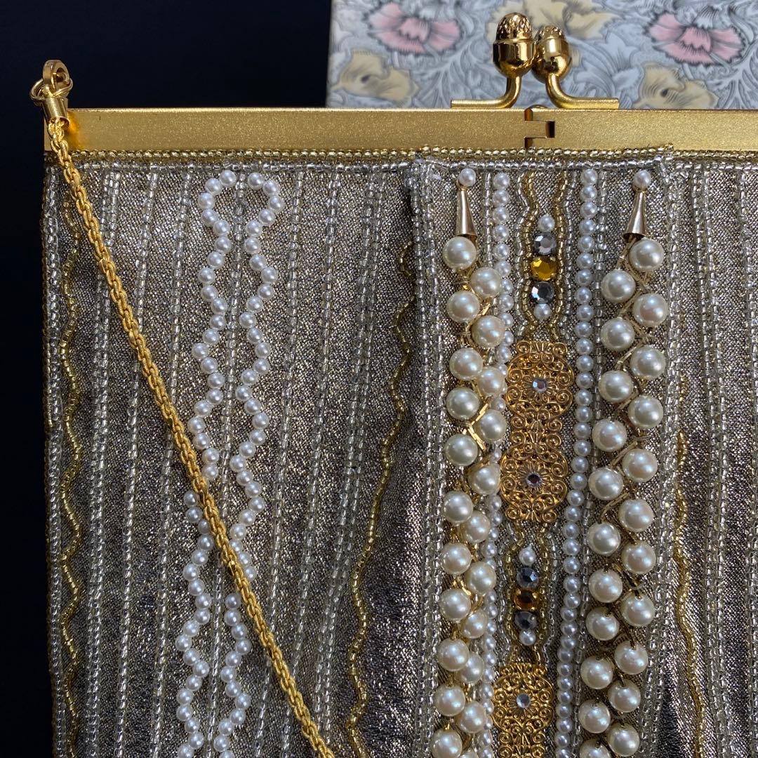 皇室御用達 ルミーはしもと 高級ビーズバッグ Hashimoto 和装バッグ