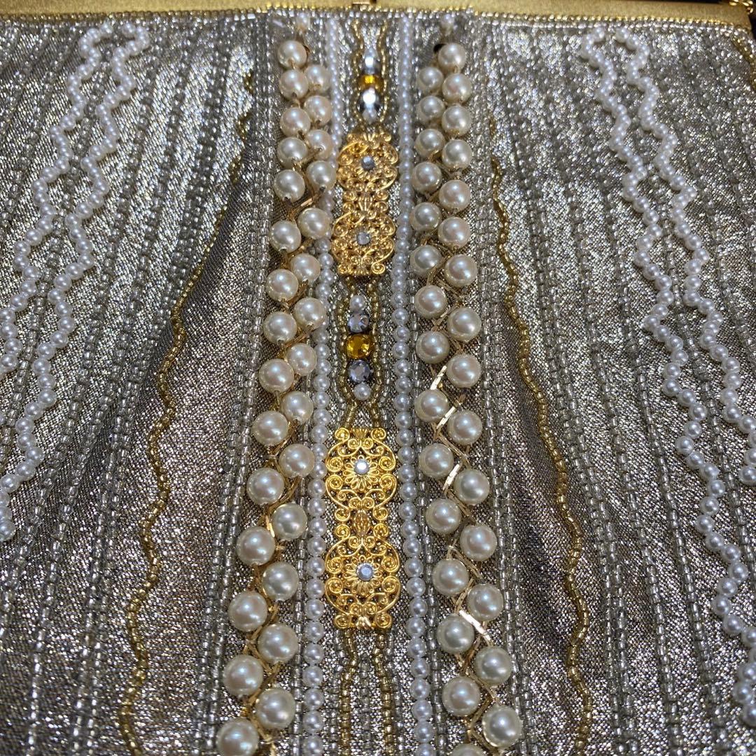 皇室御用達 ルミーはしもと 高級ビーズバッグ Hashimoto 和装バッグ